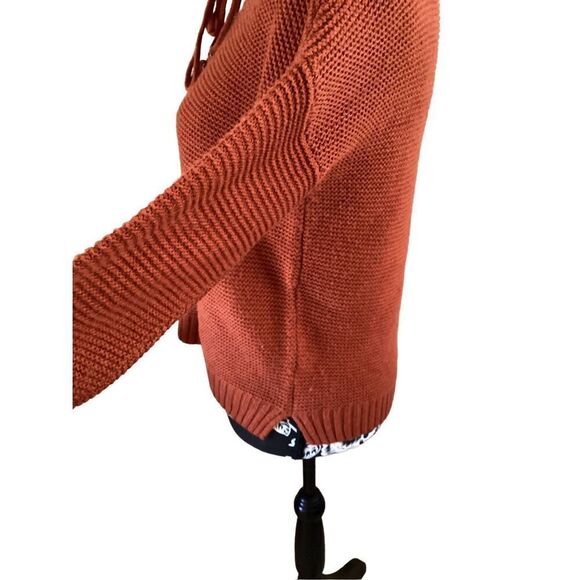 Charlotte Russe Knit Lace Up Sweater Boho Bohemian Everyday Casual - Picture 3 of 12